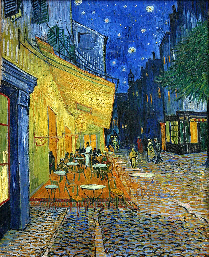 Café Terrace at Night van gogh painting