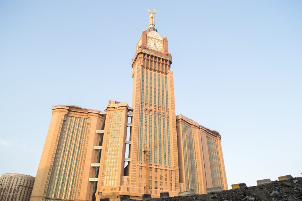 most famous clock in the world Makkah Royal Clock Tower (Abraj Al-Bait)