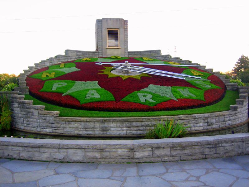 The Floral Clock famous clock in the world 
