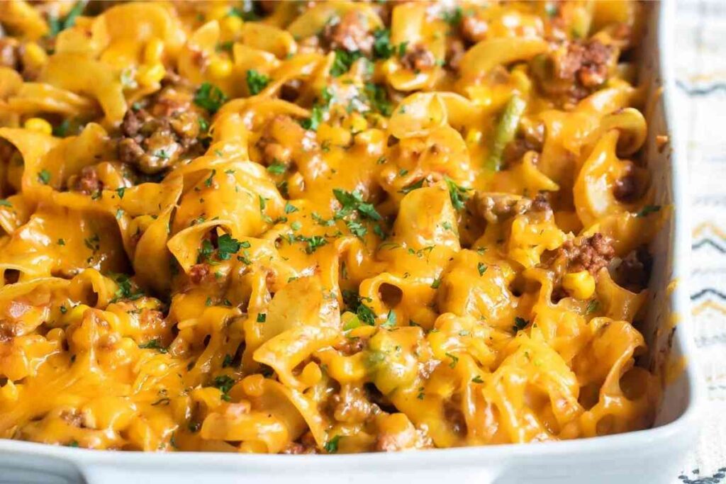 Ground Beef Casserole with Noodles